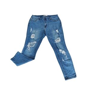 Distressed Blue Jeans for Women